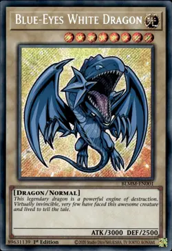 Blue-Eyes White Dragon - Secret Rare 1st Edition BLMM-EN001 - NM - YuGiOh - Image 1