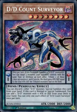 D/D Count Surveyor - Secret Rare 1st Edition BLMM-EN041 - NM - YuGiOh - Image 1