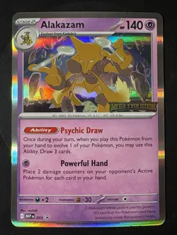 Alakazam MEP 003 - Prerelease Stamped Promo Mega Evolution Pokemon TCG - NM Mint - Image 2