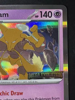 Alakazam MEP 003 - Prerelease Stamped Promo Mega Evolution Pokemon TCG - NM Mint - Image 4
