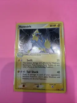 Manectric 7/106 Holo Rare EX Emerald Pokemon Card Vintage 2005 - Image 1