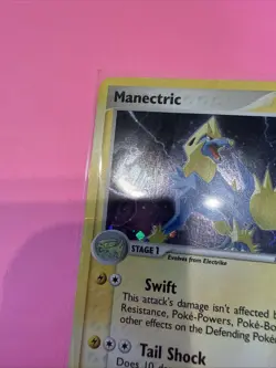 Manectric 7/106 Holo Rare EX Emerald Pokemon Card Vintage 2005 - Image 2