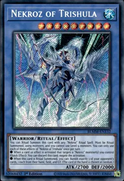 Nekroz Of Trishula - Secret Rare 1st Edition BLMM-EN132 - NM - YuGiOh - Image 1