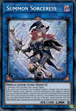 Summon Sorceress - Secret Rare 1st Edition BLMM-EN157 - NM - YuGiOh - Image 1