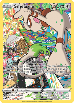 Pokemon TCG Smeargle TG10/TG30 Trainer Gallery Holo Rare Silver Tempest NM/M - Image 1