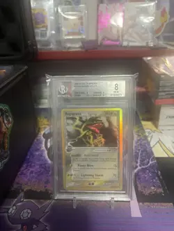 2005 Pokemon Ex Rayquaza Delta Species Holo Rare BGS 8 - Image 1