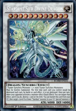 Stardust Sifr Divine Dragon - Secret Rare 1st Edition BLMM-EN151 - NM - YuGiOh - Image 1