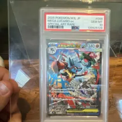 Pokemon Mega Lucario ex M1l Mega Brave Special Art Rare Holo 088/063 PSA 10 - Image 1