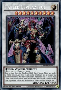 Fabled Levilazebul - Secret Rare 1st Edition BLMM-EN014 - NM - YuGiOh - Image 1