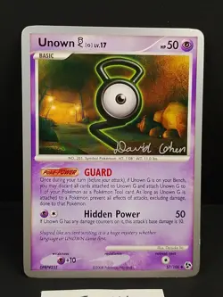 Unown (G) - 2009 David Cohen - World Championship Decks (WCD) Pokemon Card - Image 2
