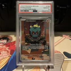 PSA 10 MARSHADOW 146/132 ILLUSTRATION RARE MEGA EVOLUTION POKEMON - Image 1