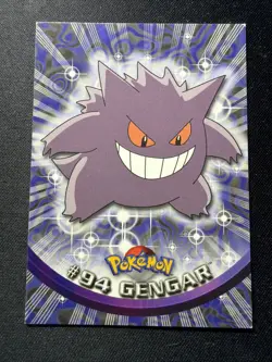 Pokemon 1999 Topps TV Animation Edition Cards Gengar 94 Haunter 93 Gastly 92 LP - Image 2