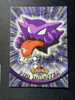 Pokemon 1999 Topps TV Animation Edition Cards Gengar 94 Haunter 93 Gastly 92 LP - Image 4