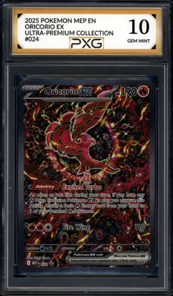 2025 Pokemon MEP EN ORICORIO EX Ultra-Premium Collection #024 Graded PXG 10 psa - Image 1