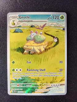 Pokemon TCG Grotle SV05 Temporal Forces Illustration Rare Holo 164/162 120 HP - Image 1