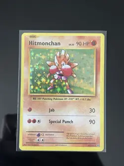 Pokemon Hitmonchan 62/108 Evolutions Holo Rare 90 HP Jab Special Punch Card - Image 1