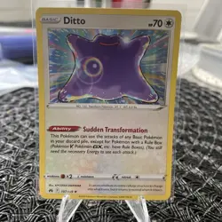 Pokemon Ditto Holofoil Crown Zenith Holo Rare 107/159 NM - Image 1