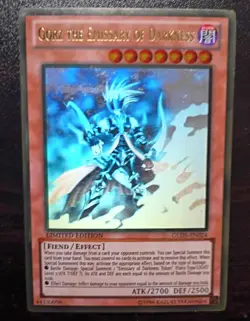 Yu-Gi-Oh! Ghost Rare Gorz the Emissary of Darkness GLD5-EN024 - Image 1