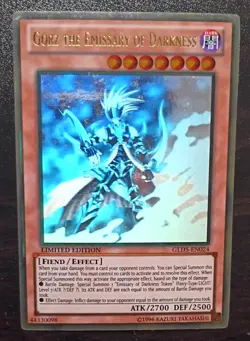 Yu-Gi-Oh! Ghost Rare Gorz the Emissary of Darkness GLD5-EN024 - Image 3