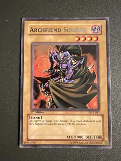 Yugioh! | Archfiend Soldier | 1st Edition |DCR-057 | Rare - Image 1