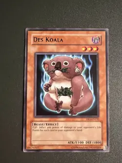 Yugioh- 1X Des Koala - Rare - Unlimited - DR1-EN132 - MP - Image 1