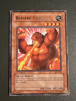 Yugioh x1 Berserk Gorilla IOC-013 1st Edition Rare MP - Image 1
