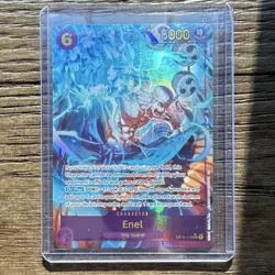 One Piece Enel OP15-118 Special Holo Character Card 6 Cost 8000 Power - Image 1