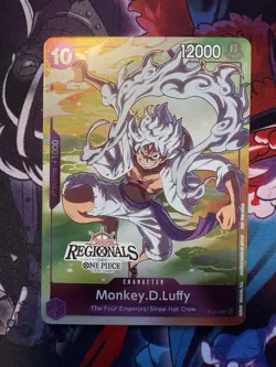 Monkey.D.Luffy Online Regional 2024 Vol. 2 Participant P-041 One Piece NM - Image 1