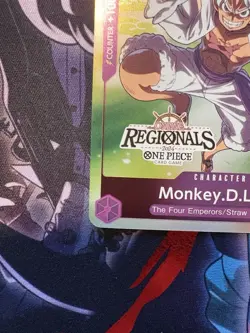 Monkey.D.Luffy Online Regional 2024 Vol. 2 Participant P-041 One Piece NM - Image 2