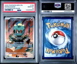 2025 POKEMON MEG EN-MEGA EVOLUTION 146 MARSHADOW ILLUSTRATION RARE - PSA 10 - Image 3