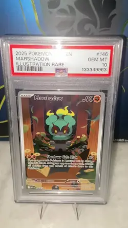 2025 POKEMON MEG EN-MEGA EVOLUTION ILLUSTRATION RARE #146 MARSHADOW PSA 10 - Image 2