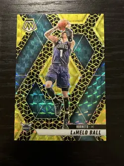 2024-25 Panini Mosaic LaMelo Ball Spectris Gold FOTL Mosaic #/10 Hornets - Image 1