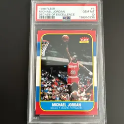 1996-97 Fleer - Decade of Excellence Michael Jordan #4 PSA 10 - Image 1