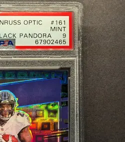J.K. DOBBINS Rookie Auto 2020 Optic Black Pandora Holo Prizm PSA 9 Mint SP/25 RC - Image 3