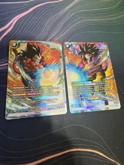 DBS Vegeta GT FB09-117 & Son Goku GT FB09-100 SR ALT ART Foil - Dual Evolution - Image 2