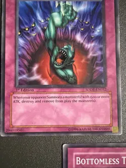 Yugioh! X3 Bottomless Trap Hole - SDDE-EN032 - Common - 1st Edition - MP - Image 5