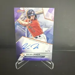 Topps Bowman’s Best 2025 Rookie Auto Purple Walker Janek Astros #54 /75 - Image 1