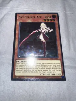 Yugioh Misprint Sky Striker Ace - Raye OP20-EN002 Ultimate Rare NM Foil Shift - Image 3