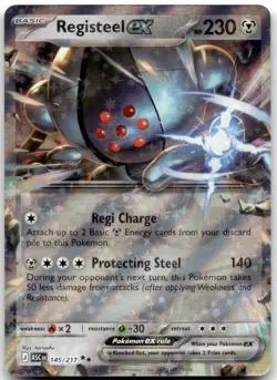 Ascended Heroes ASC 145/217 Registeel ex Double Rare NM - Image 1