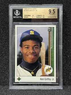 1989 Upper Deck Ken Griffey Jr #1 (RC) - RARE “CIRCLE R” Version - Image 1