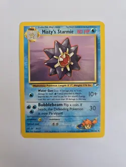 Mistys Starmie 56/132 Gym Heroes Rare Pokemon Card WOTC TCG - Image 1