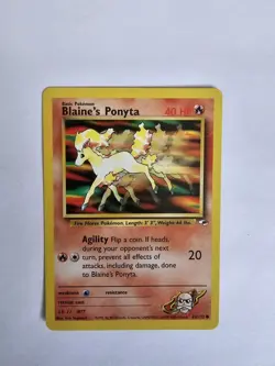 Pokemon TCG Blaine's Ponyta Gym Heroes 63/132 Regular Unlimited Common - Image 1