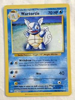 1x Wartortle 002/034 Holo Trading Card Game Classic Pokemon Card NM - Image 1