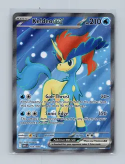 Keldeo ex (White Flare 159/86) full art rare Pokemon TCG card (see pics!) - Image 1