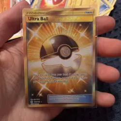ULTRA BALL - Secret Rare Holo SM Base Set - #161/149 Trainer Card - Pokemon TCG - Image 1