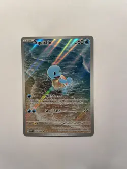 Squirtle 170/165 Scarlet & Violet 151 Illustration Rare Holo Pokemon Card - Image 1