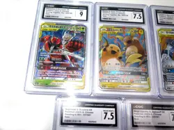 CGC Graded 2023 Chinese Pokemon Tag Team 7 Cards LOT Raichu Lucario Jigglypuff - Image 3