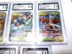 CGC Graded 2023 Chinese Pokemon Tag Team 7 Cards LOT Raichu Lucario Jigglypuff - Image 4