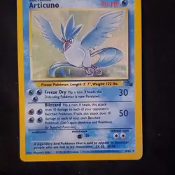 Pokemon Articuno 2/62 Fossil Holo Rare 70 HP Unlimited Wizards of the Coast Card - Image 1