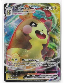 Morpeko VMAX 080/202 Sword & Shield Base Set Holo Pokemon TCG Card NM - Image 1